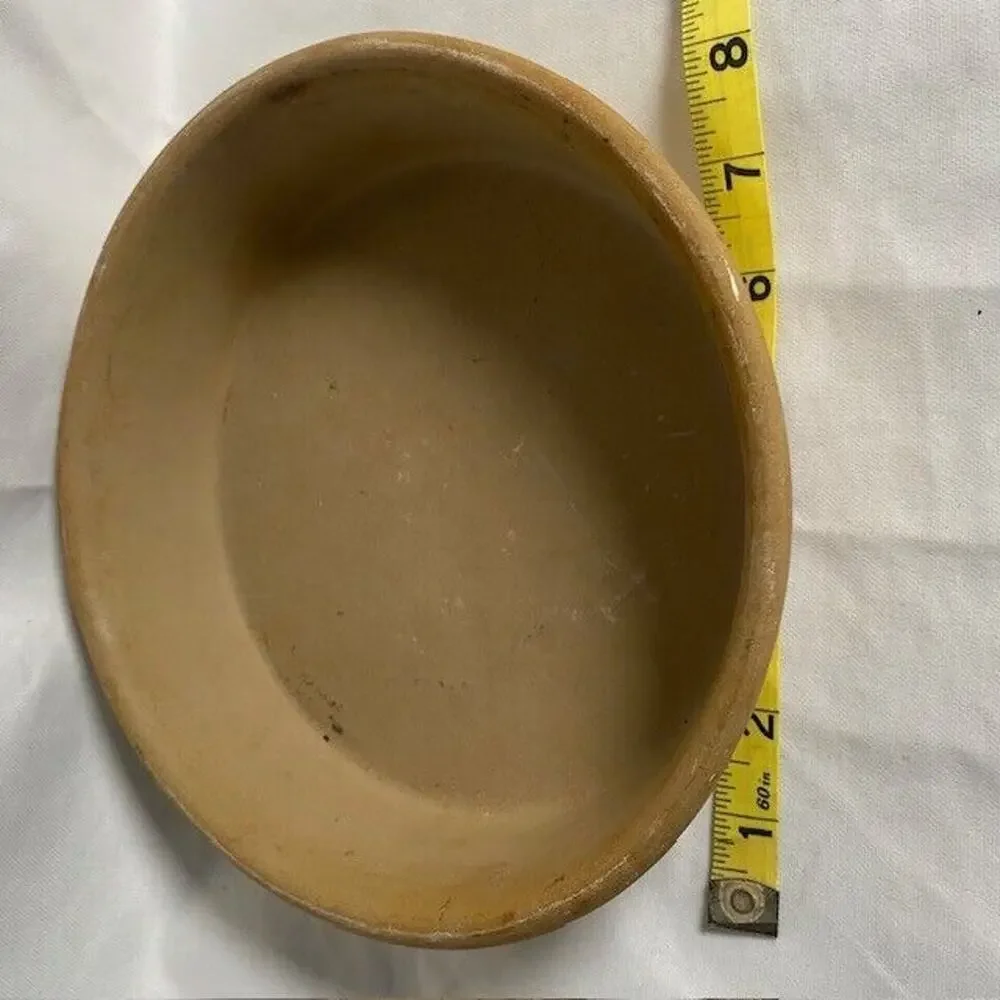 PAMPERED CHEF Family Heritage Stoneware Round Deep Dish 8 inch Baking Pan K118